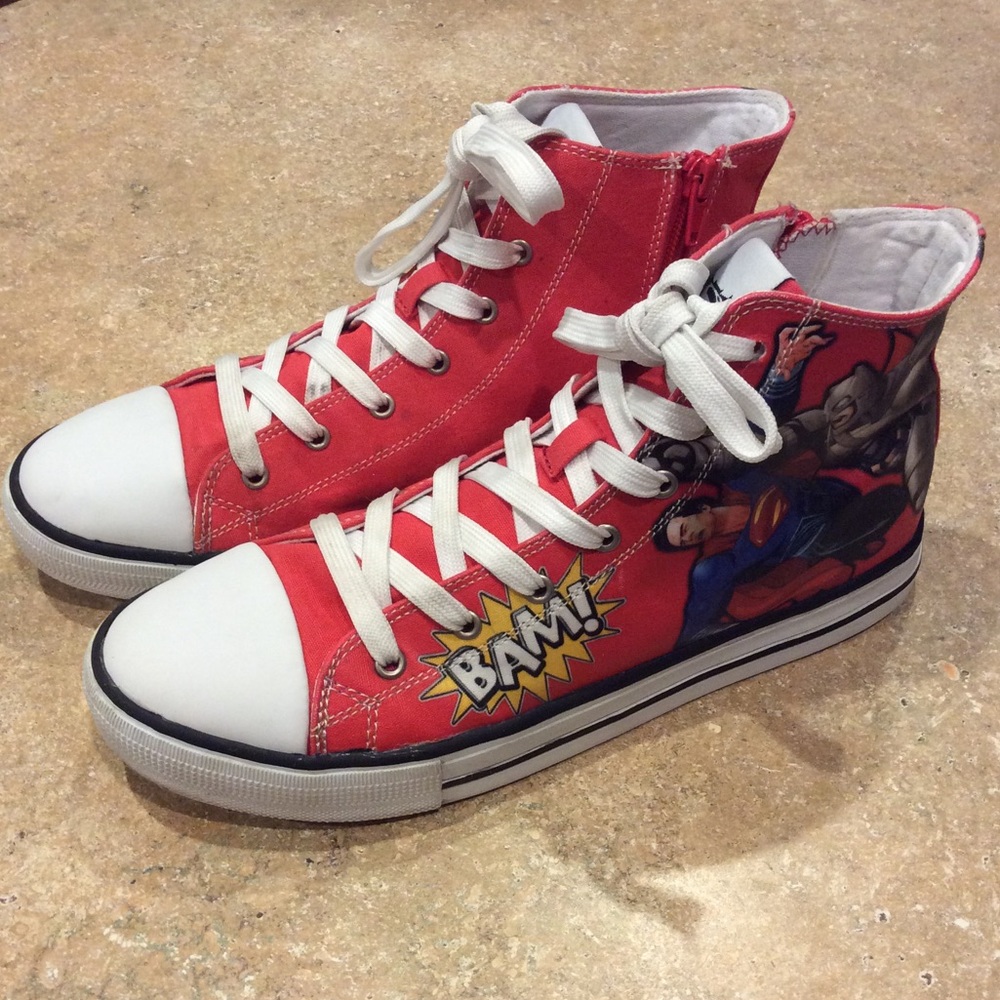 DC BATMAN VS SUPERMAN DAWN OF JUSTICE HI TOPS